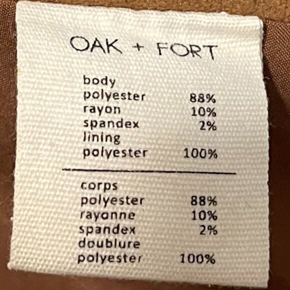 OAK + FORT Single Breasted Coat - Brown - Size S - Picture 7 of 7